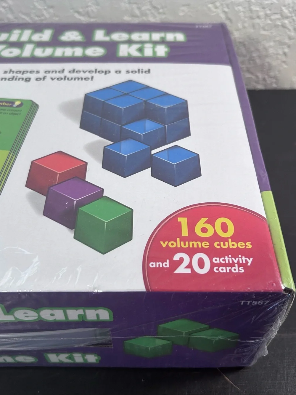 New Lakeshore Learning Build & Learn Volume Kit Grade 5 Cubes Activity Cards